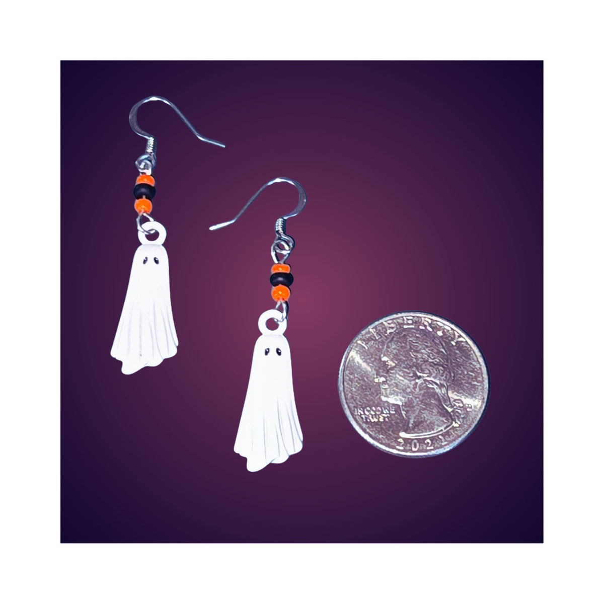 Boo-tiful Ghost Earrings for a Friendly Fright