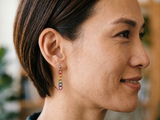 Contemporary Artisan Pride Earrings: Colorful Pride Rings on Sterling Silver Posts