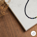 Contemporary Artisan Boho Pride Rainbow Glass Beaded Bracelet, 9 Inches