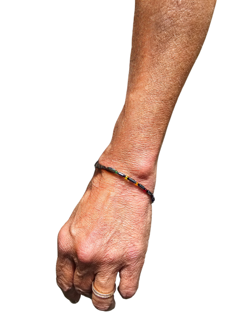 Colorful Hematite Pride Bracelet - Handmade & Unisex