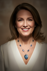 Artisan-Made Necklace with Blue Alaska Kyanite and Sterling Chain