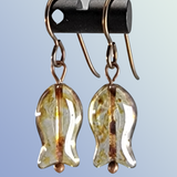 Earrings - Speckled Picasso Glass Fish