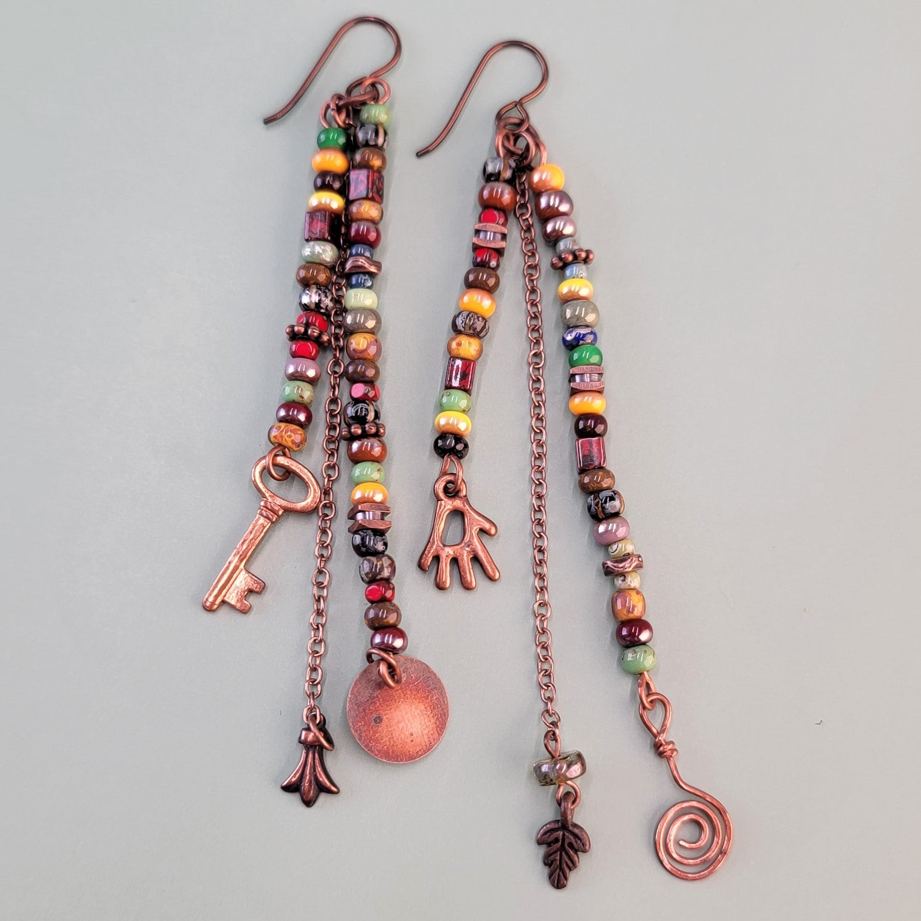 White or Blue African beaded earrings Zulu beaded earrings Drop  Multicolored — Discovered