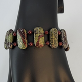 Bracelet - Elegant and Unique Dragonâ€™s Blood Jasper Dark Red