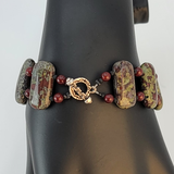 Bracelet - Elegant and Unique Dragonâ€™s Blood Jasper Dark Red