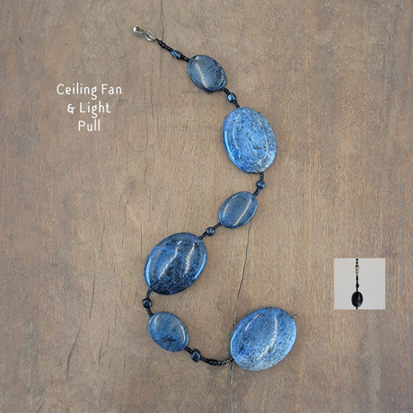 Fan or Light Pull - Incredible Dumortierite Gemstones with 
