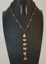 Fish-Eye Catching Chunky Necklace and Earring Set